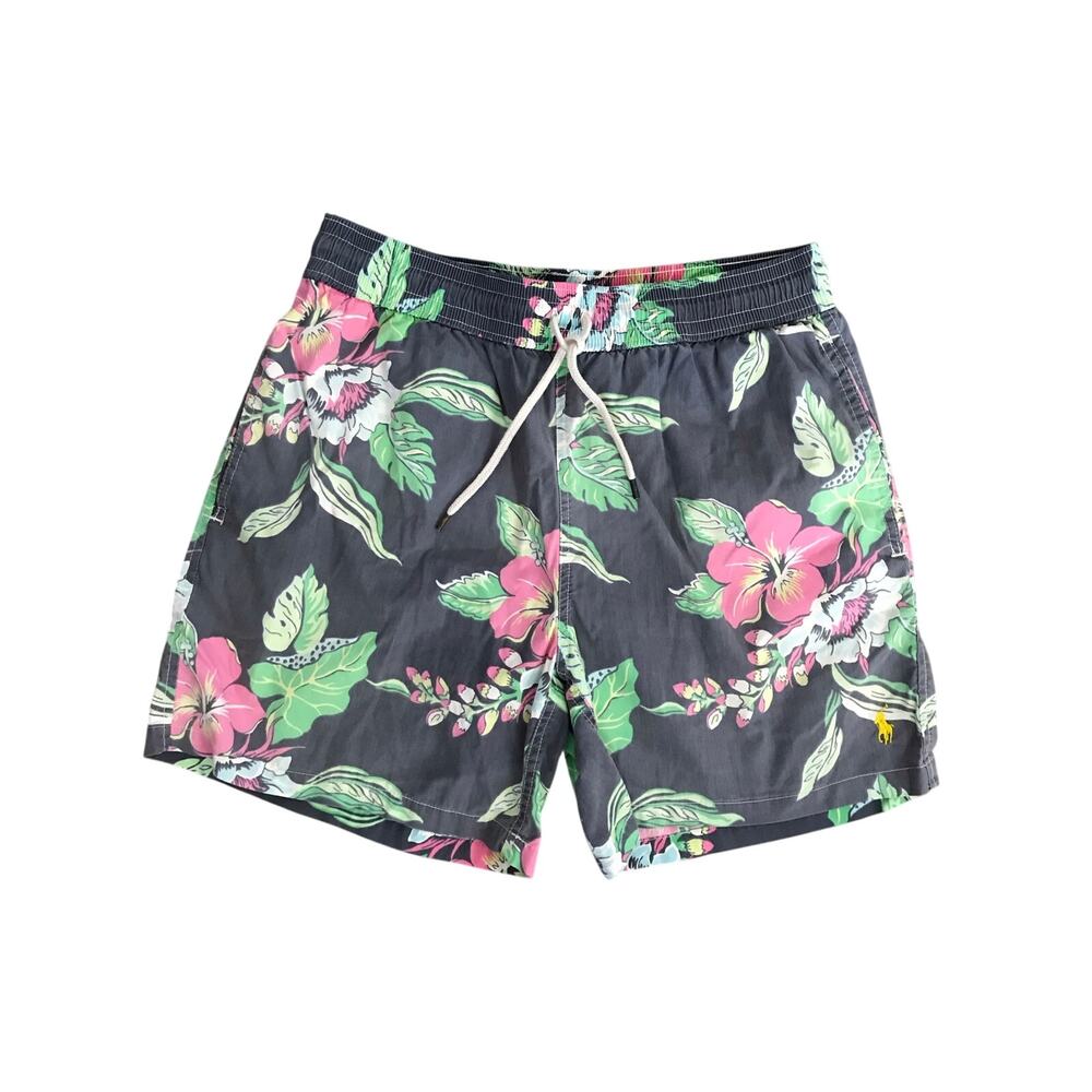 POLO Ralph Lauren Hibiscus Swim Trunks Size Mens Medium